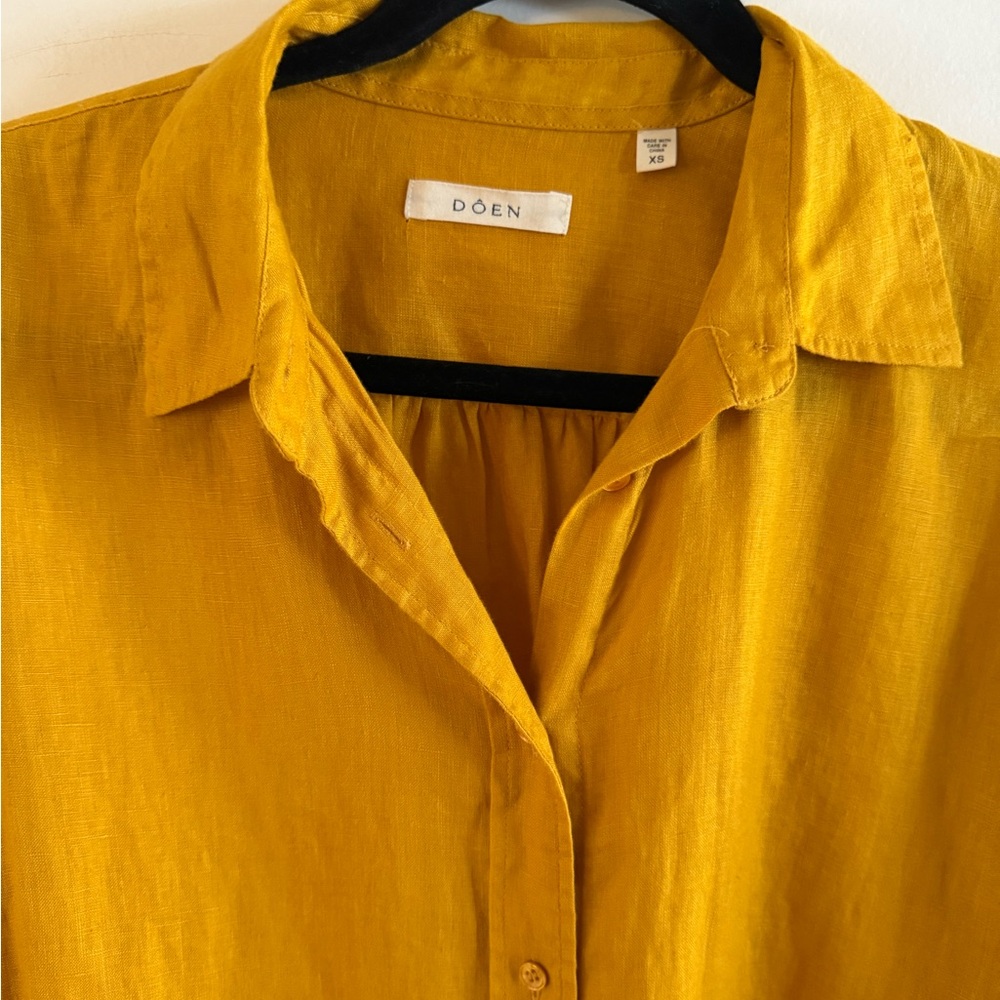Doen Hava Linen Top Sunflower - Picture 4 of 10